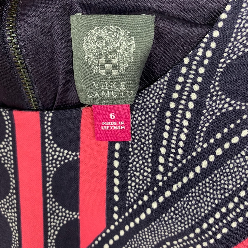 Vince Camuto Sheath Dress Size 6 Dark Purple Pink - Picture 6 of 6